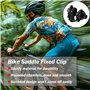 BuuyyBann Lot de 2 colliers de serrage pour tige de selle de vélo en acier carbone noir 25 mm