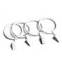 Lot de 25 anneaux de suspension blancs avec clips – Anneaux de draperie pour tringles à rideaux et cintres de douche