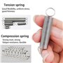 WINSDL 200 Pièces Tension Compression Ressort Assortiment Kit, Ressorts de Traction Ressorts de Compression 20 Tailles Avec Boît