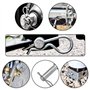 150 Pièces Goupilles Fendues R Clips, Goupilles de Retenue R Forme Goupilles à Ressort, Goupilles De Fixation Attache Outils À M