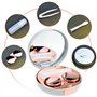 ''N/A'' AMJKEJI 2 Pièces Étui Lentilles de Contact, Mini Boîte pour Lentilles de Contact, Boite à Lentilles avec Mirroir, Étui L