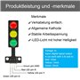 GERUI Lot de 18 modules de feux de circulation LED Creative DIY Mini Ample 3,3-5 V 8 mm Compatible avec Arduino