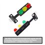 GERUI Lot de 18 modules de feux de circulation LED Creative DIY Mini Ample 3,3-5 V 8 mm Compatible avec Arduino