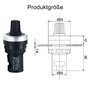 Lot de 2 potentiomètres 5K pour montage sur panneau de commutation VSD VFD à vitesse variable pour convertisseur de fréquence
