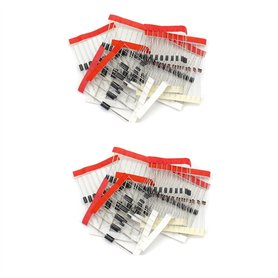 Schottky Lot de 200 diodes de redresseur en ligne 8 Spécifications 1N4148 1N4007 FR107 FR207 1N5819 1N5408 1N5399 1N5822