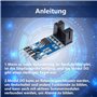 Lot de 10 capteurs de mesure de vitesse LM393 - Module de mesure de vitesse - Type de fente - Optocoupleur IR - 3,3 V - 5 V - Av