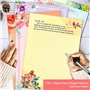 Lot de 48 feuilles de papier à lettre A4 100 g/m² avec 24 enveloppes auto-scellantes - Compatible avec les imprimantes - couleur