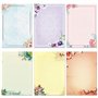 Lot de 48 feuilles de papier à lettre A4 100 g/m² avec 24 enveloppes auto-scellantes - Compatible avec les imprimantes - couleur