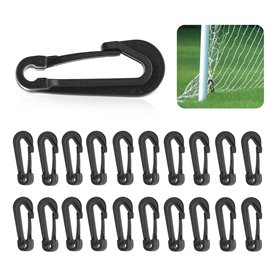 Lot de 20 clips durables en plastique pour filet de football pour une application sûre et facile