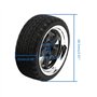 Pxyelec Lot de 4 pneus noirs à l'échelle 1/10 pour voiture de course HSP HPI