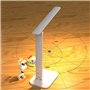 KISUFU Lampe de Bureau LED, 3 Couleurs Contrôle Tactile Portable Pliable chevet Lampe Lecture Protection des Yeux Avec Port USB 