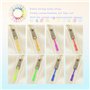 Zzcy 150 Pcs Tirette de Remplacement en Nylon Cordon de Tirettes de Fermeture Eclair Colorées Cordon de Tirage Extension Rallong