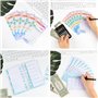 SamHeng A6 Recharge de Papier Kit, Agenda Hebdomadaire Calendrier Mensuel Planificateur Budgétaire pour Classeur à 6 Anneaux, 20