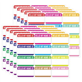 SamHeng 120 Pièces Étiquettes Autocollants de Nom