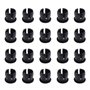 KeeYees 20Pcs 5mm DC 3-12V Diode Ampoule LED Câblé + 20Pcs Plastique 5mm LED Lumiere Panneau de Support de Montage (Bleu)