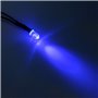 KeeYees 20Pcs 5mm DC 3-12V Diode Ampoule LED Câblé + 20Pcs Plastique 5mm LED Lumiere Panneau de Support de Montage (Bleu)