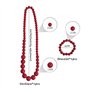long collier de perles en acrylique