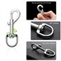 Lot de 2 boucles pivotantes en métal - Mousqueton rotatif - Porte-clés - Mousqueton en métal - Pivotant - Pour collier de chien