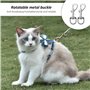 Lot de 2 boucles pivotantes en métal - Mousqueton rotatif - Porte-clés - Mousqueton en métal - Pivotant - Pour collier de chien