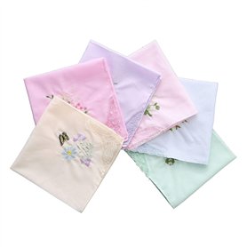 NYGGTYK Lot de 6 mouchoirs pour femme