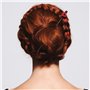 Lot de 5 épingles à cheveux rétro en bois - Épingles à cheveux rétro - Baguettes à cheveux classiques - Pompons de bijoux - Styl