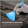 Lot de 3 Plumeaux Moelleux pour Cuisine, Clavier d'Ordinateur, Fenêtre - Plumeau à Main en Microfibre, Outil à Poussière Doux (V