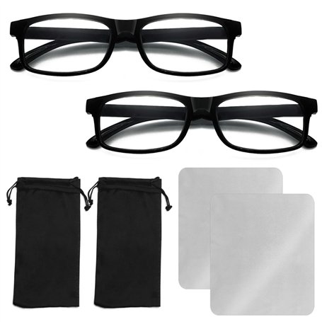 DAZZLUXE Ensemble de 2 lunettes de lecture