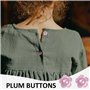 Lot de 100 boutons en forme de fleur de prunier, boutons à coudre cardigan, boutons en tricot, boutons de décoration de vêtement