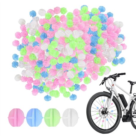 KSBBHDS Lot de 3 paquets de perles lumineuses pour vélo