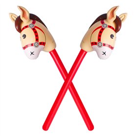 Lot de 2 baguettes de tête de cheval gonflables