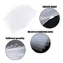Lot de 10 sacs de rangement transparents en plastique pour vêtements avec fermeture éclair (couleur transparente)