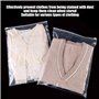 Lot de 10 sacs de rangement transparents en plastique pour vêtements avec fermeture éclair (couleur transparente)