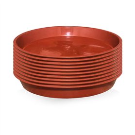 DHSBGWSX Lot de 10 plateaux pour plantes - Bac d'égouttement - Mini pot en terre cuite - Plateau de jardin - Base de pot de fleu
