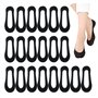 DHSBGWSX Lot de 10 paires de chaussettes antidérapantes en soie glacée - Chaussettes traditionnelles pour femme - Chaussettes de