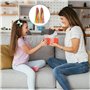 DHSBGWSX Lot de 2 serpentins de vélo pour enfants, pompons de poignée de vélo, accessoires de poignée, décoration de ruban color
