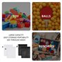 Lot de 4 sacs en maille avec cordon de serrage - Sacs de rangement pour jouets de plage - Sacs de rangement pour vêtements - Sac