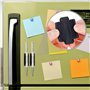 ZBHDEYG Lot de 6 clips pour stylo noirs - Anneau de stylo autocollant en silicone élastique - Porte-stylo autocollant - Clip mul