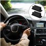 ZBHDEYG Lot de 6 clips pour stylo noirs - Anneau de stylo autocollant en silicone élastique - Porte-stylo autocollant - Clip mul