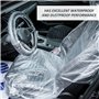 Lot de 50 Protections De Siège De Voiture avec 10 Housses De Volant De Voiture, Housse De Siège De Voiture, Housse Anti-Poussièr