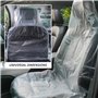 Lot de 50 Protections De Siège De Voiture avec 10 Housses De Volant De Voiture, Housse De Siège De Voiture, Housse Anti-Poussièr