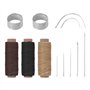 Lot de 3 rouleaux de fil ciré