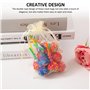 ZBHDEYG Lot de 200 sacs en maille colorés, double cordon de serrage, sacs d'emballage pour bonbons de mariage, sacs cadeaux en m