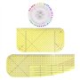 Lot de 2 règles de couture - 40 aiguilles de positionnement - Accessoire de couture - Règle de repassage manuelle - Outil compac