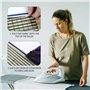 Lot de 2 règles de couture - 40 aiguilles de positionnement - Accessoire de couture - Règle de repassage manuelle - Outil compac