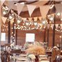 Lot de 2 guirlandes de mariage, fanions, décoration de mariage, accessoires de décoration d'anniversaire, drapeau triangle à mot
