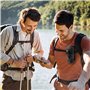 DHSBGWSX 1 sac à lunettes, équipé de 1 ceinture et 1 crochet en métal, poche extérieure, étui à lunettes de soleil, accessoires 
