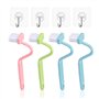 Lot de 4 brosses de nettoyage pour siège de toilette