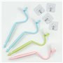 Lot de 4 brosses de nettoyage pour siège de toilette, brosse WC avec nettoyeur de bords, petite brosse WC, brosse fendue, brosse