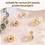 Lot de 200 Perles Intercalaires en Métal pour Bracelets, Accessoires de Bricolage, Fabrication de Bijoux - Perles en Diamant et 