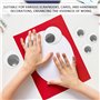DHSBGWSX Lot de 4 paires d'yeux autocollants - Yeux oscillants autocollants - Yeux mobiles - Accessoires de scrapbooking - Autoc